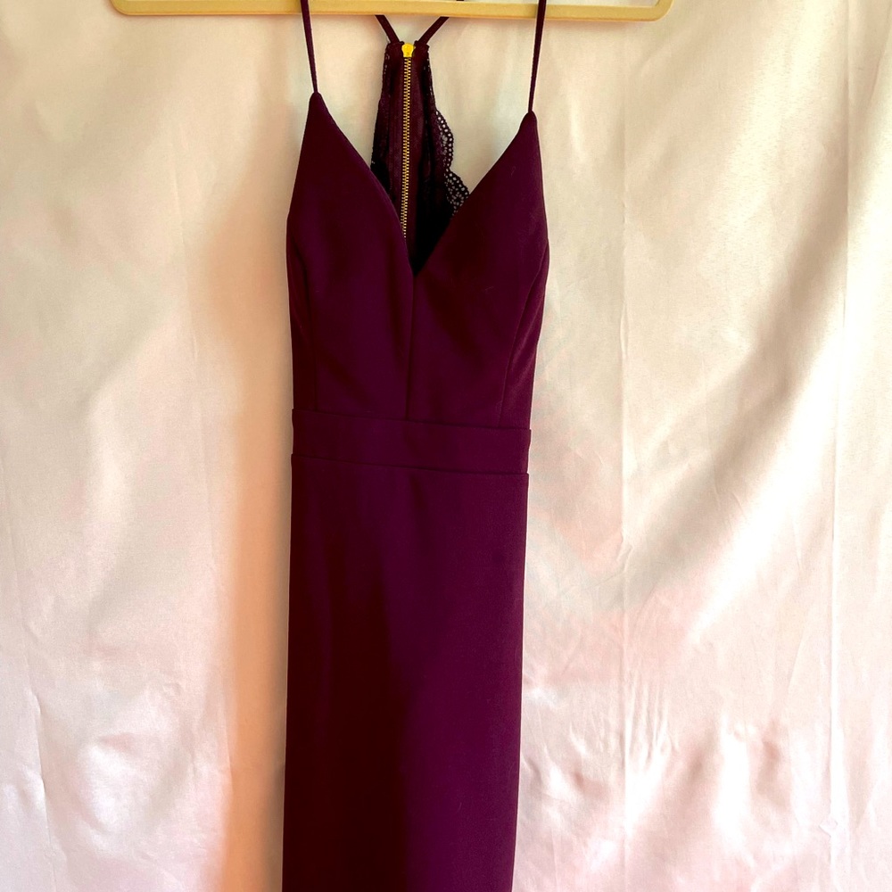 Maroon Special Occasion Dress (9) with Reference Photos of Fit